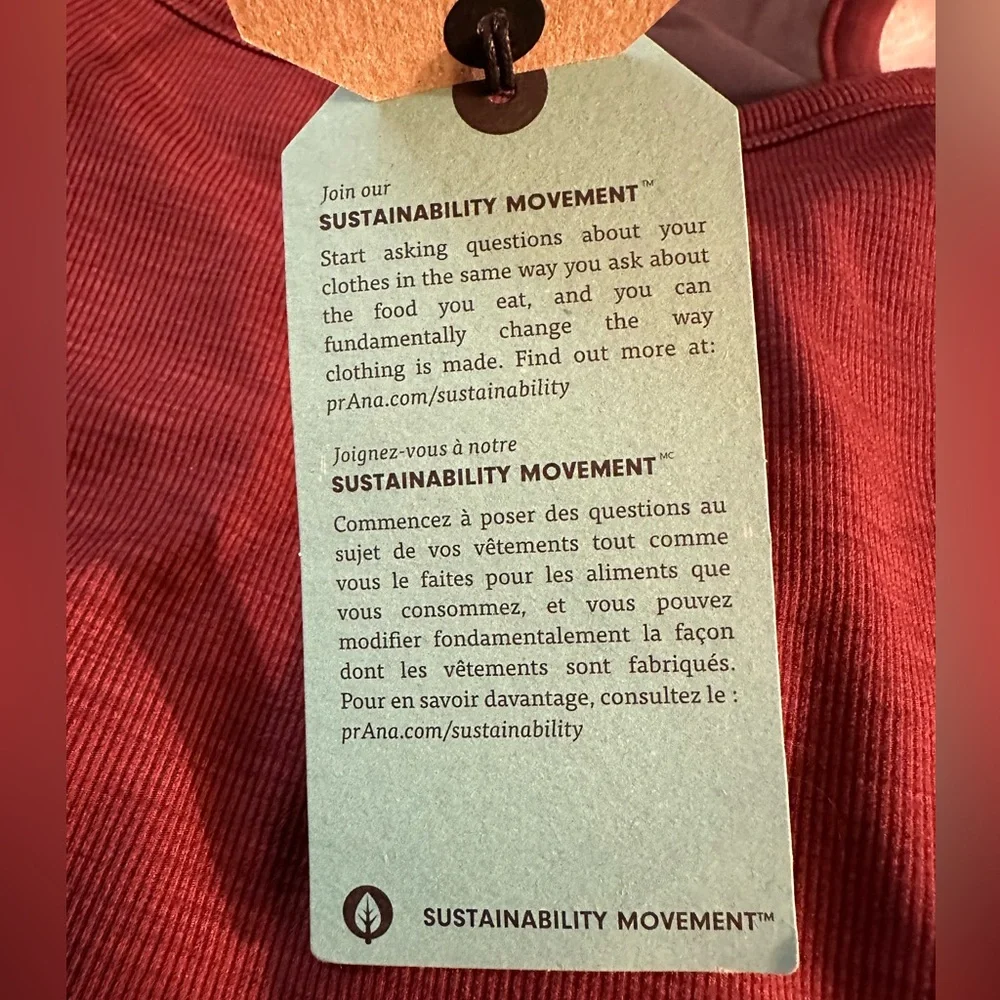 NWT- PRANA- Becksa™ Bralette- Heathered Maroon-‎ XL - Picture 10 of 16